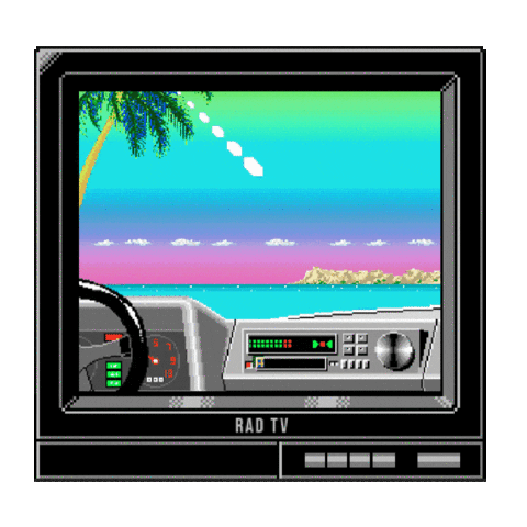 Pixel 90s Sticker